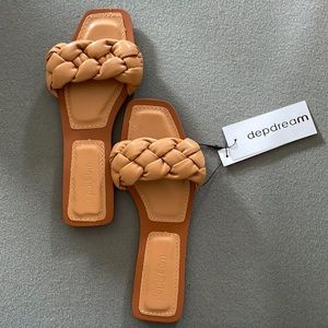 Braided Brown Sandals